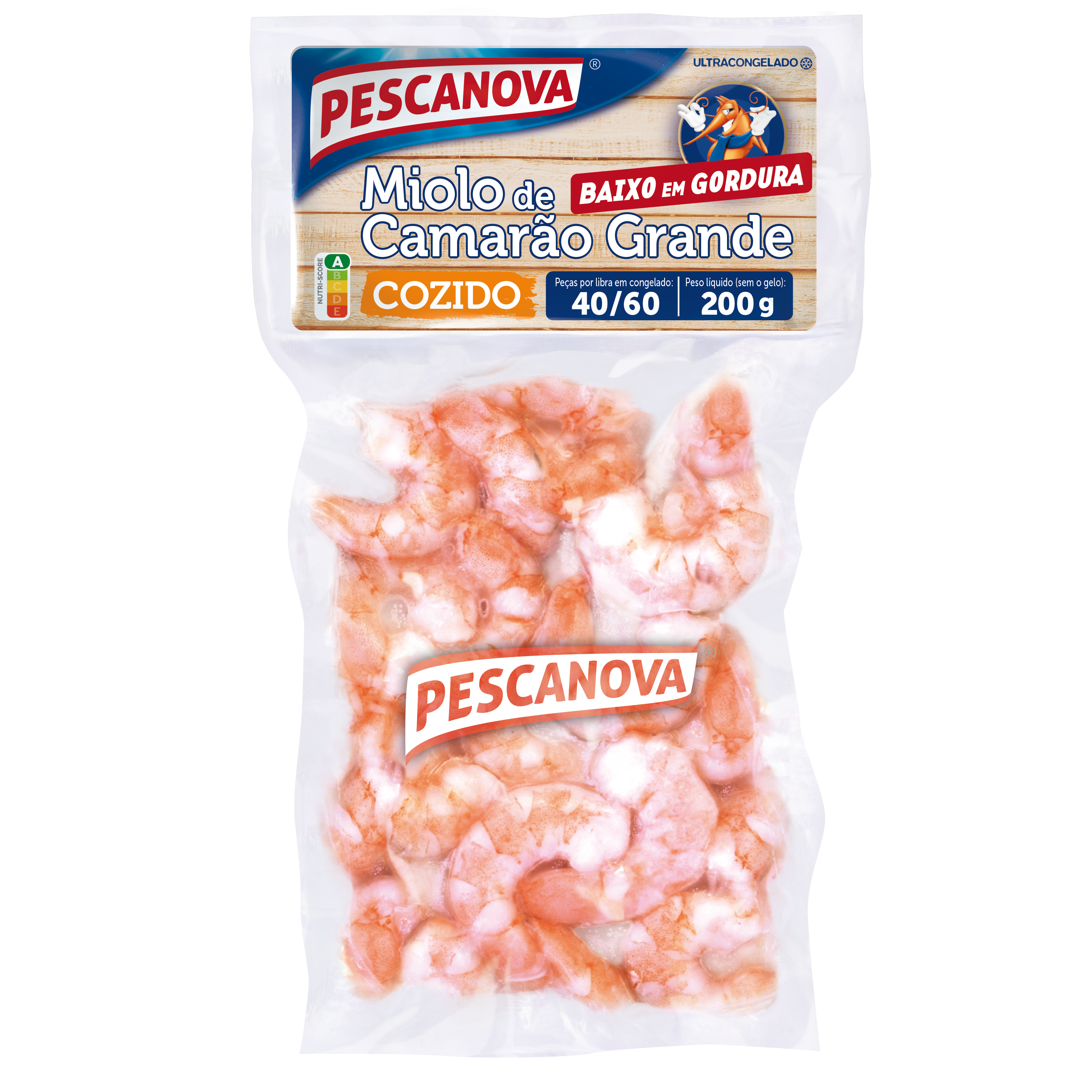 Miolo de Camarão Grande 40/60 200 g